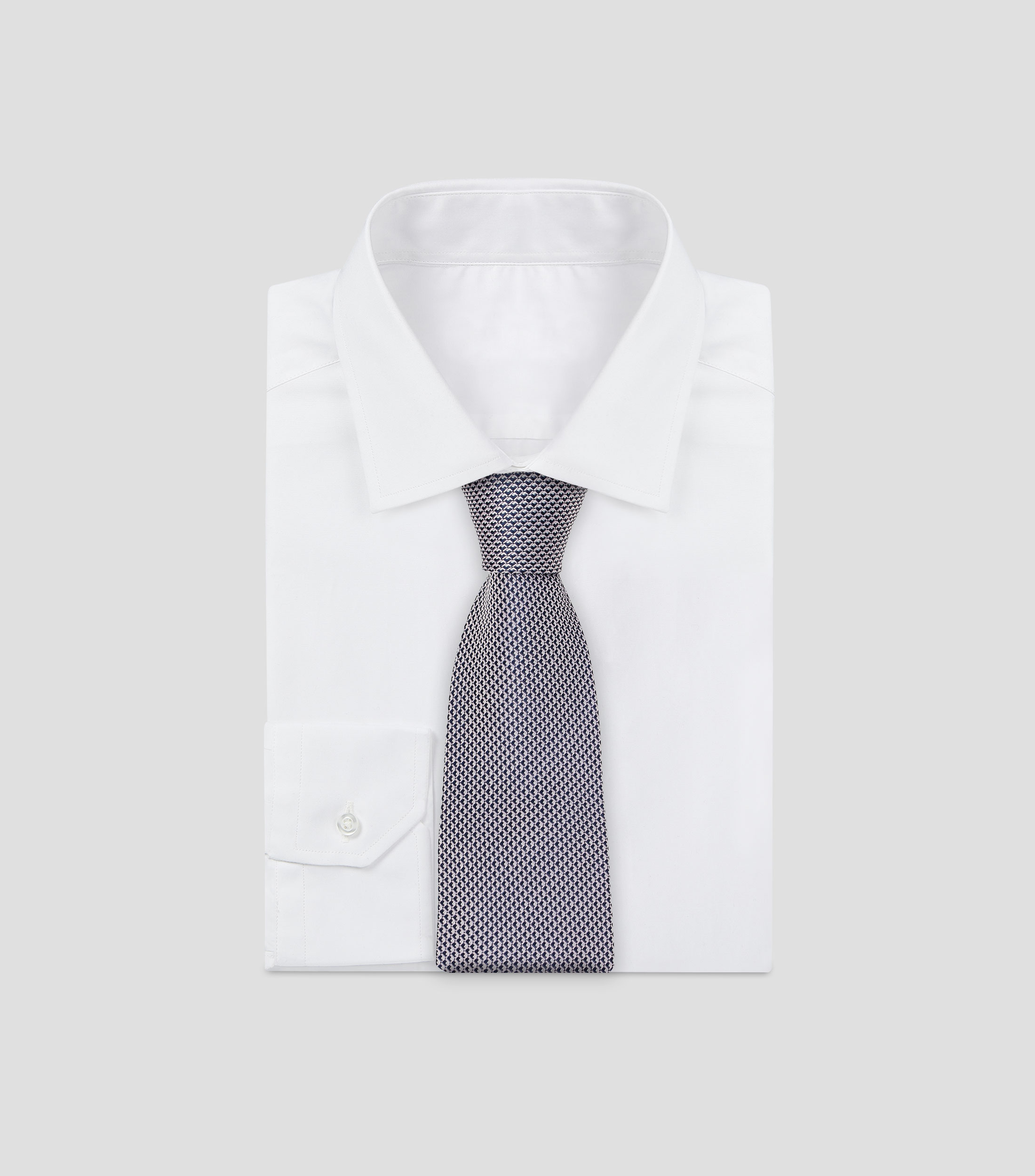 Corbata ancha en seda estampada